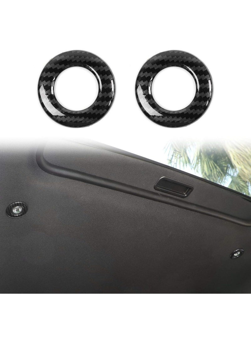 لتحدي ABS ألياف الكربون سقف قراءة ضوء غطاء التقطيع ل 2015-2024 دودج تحدي الملحقات الداخلية ، 2pcs - Image 1